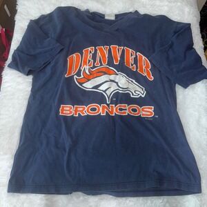 Vintage Denver Broncos Terrell Davis 30 Football T-Shirt Sport Attack XL 90s NFL